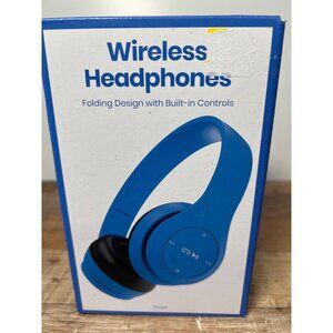 Wireless Headphones Fold Design Bluetooth Built-In Controls 40mm 6-Hour Battery